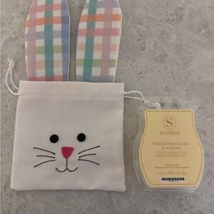 Wild Honeysuckle and Willow Scentsy wax and bunny bag.